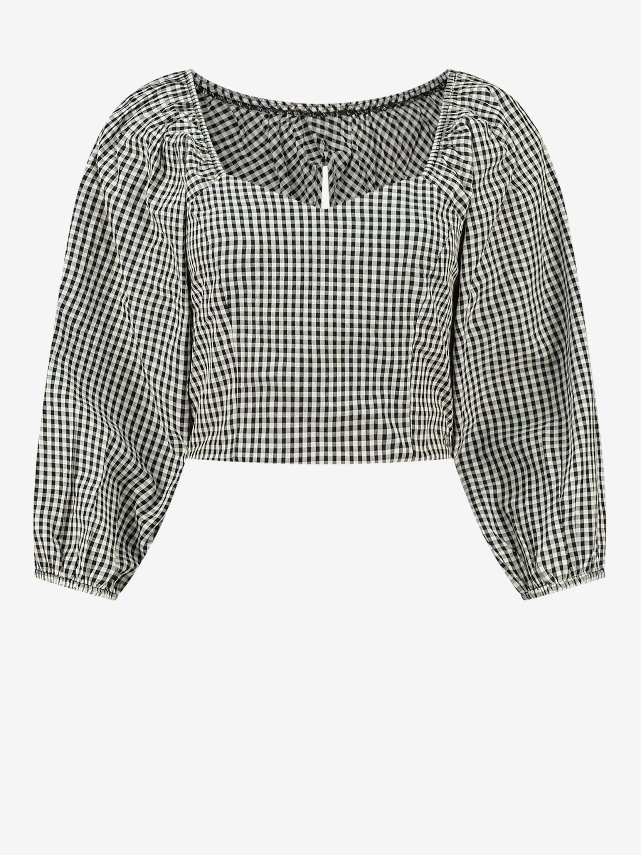 Store Geruite top Tops