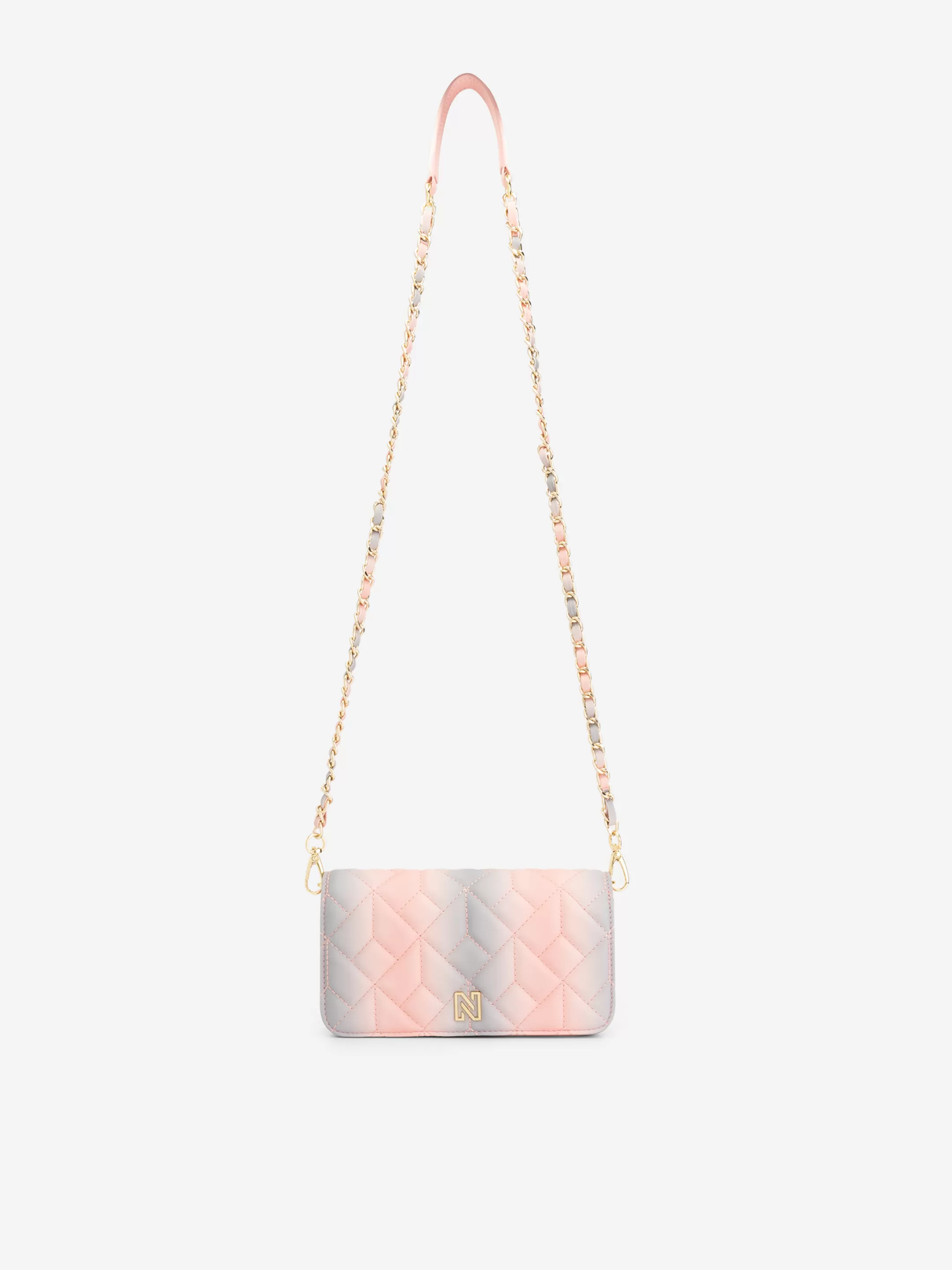 Cheap KLEINE GEWATTEERDE SCHOUDERTAS MET KETTING Tassen