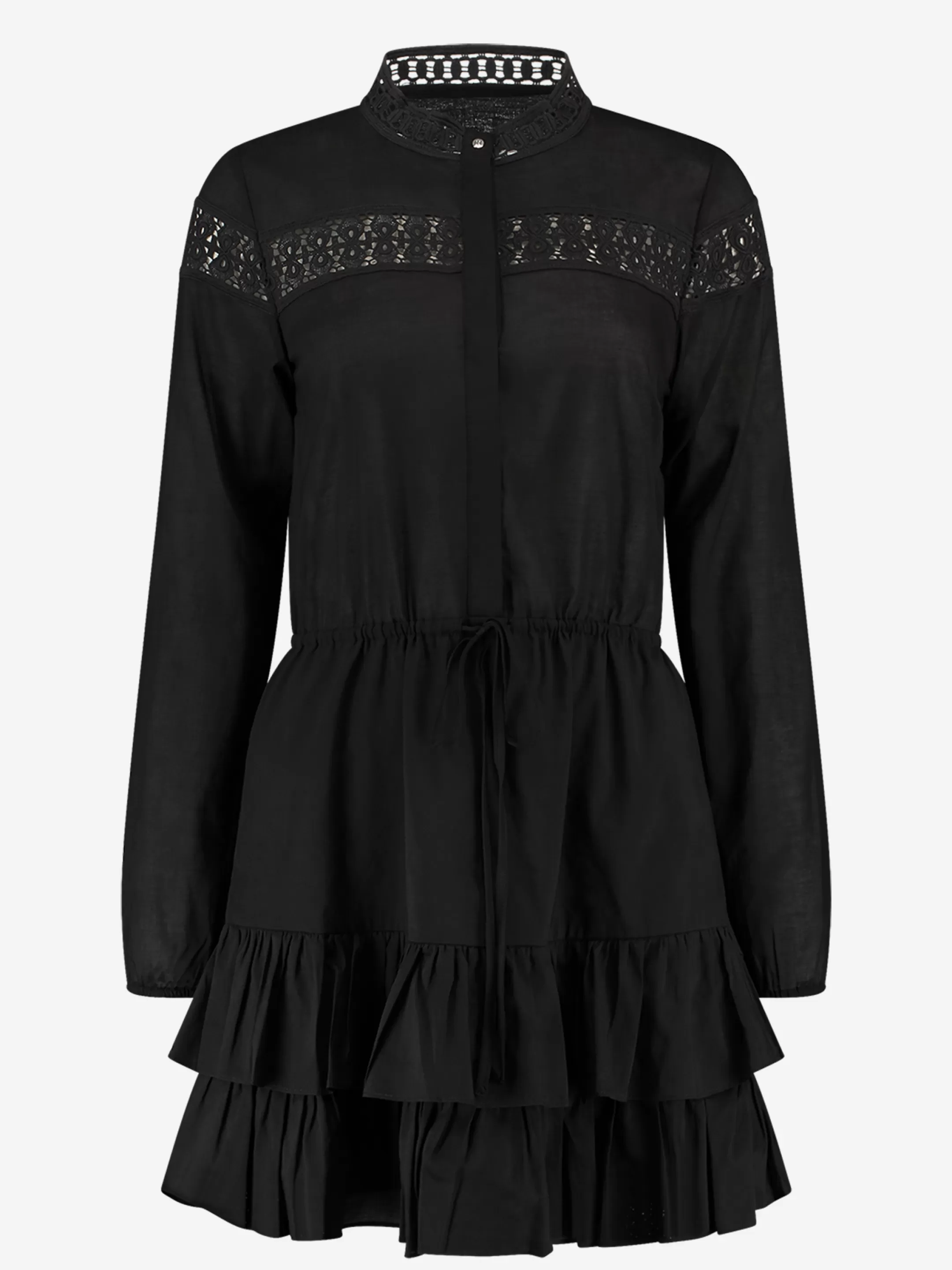 Best Sale Semi Transparante jurk met ruches Jurken