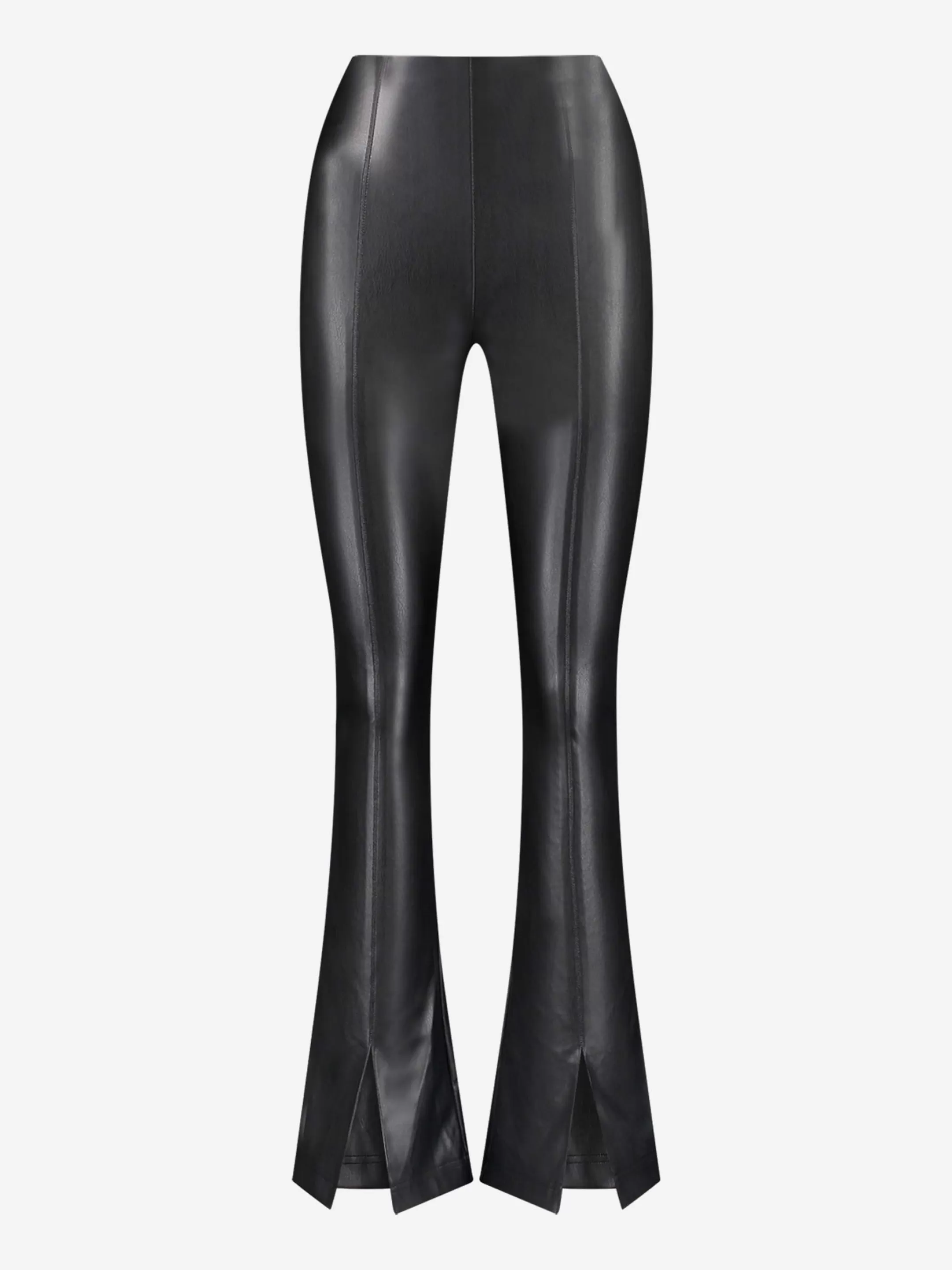 Sale VEGAN LEREN BROEK MET HOGE TAILLE EN RITSSLUITING Broeken | Selected by Kate Moss
