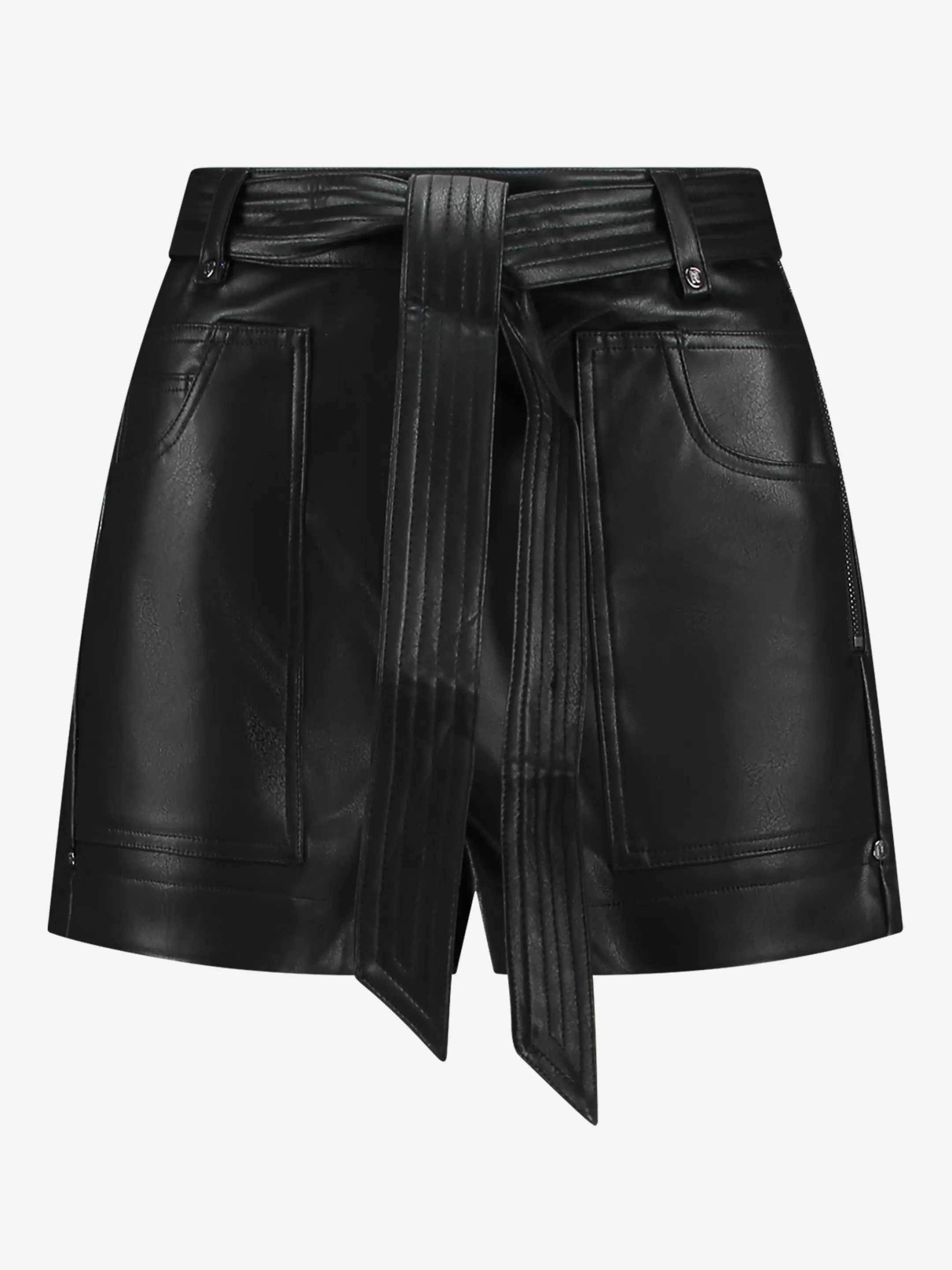 Store VEGAN LEREN SHORT MET CEINTUUR Shorts